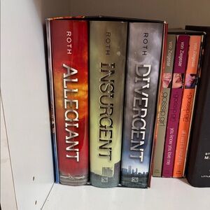 Divergent Book Set - Red, Green, Gray Covers